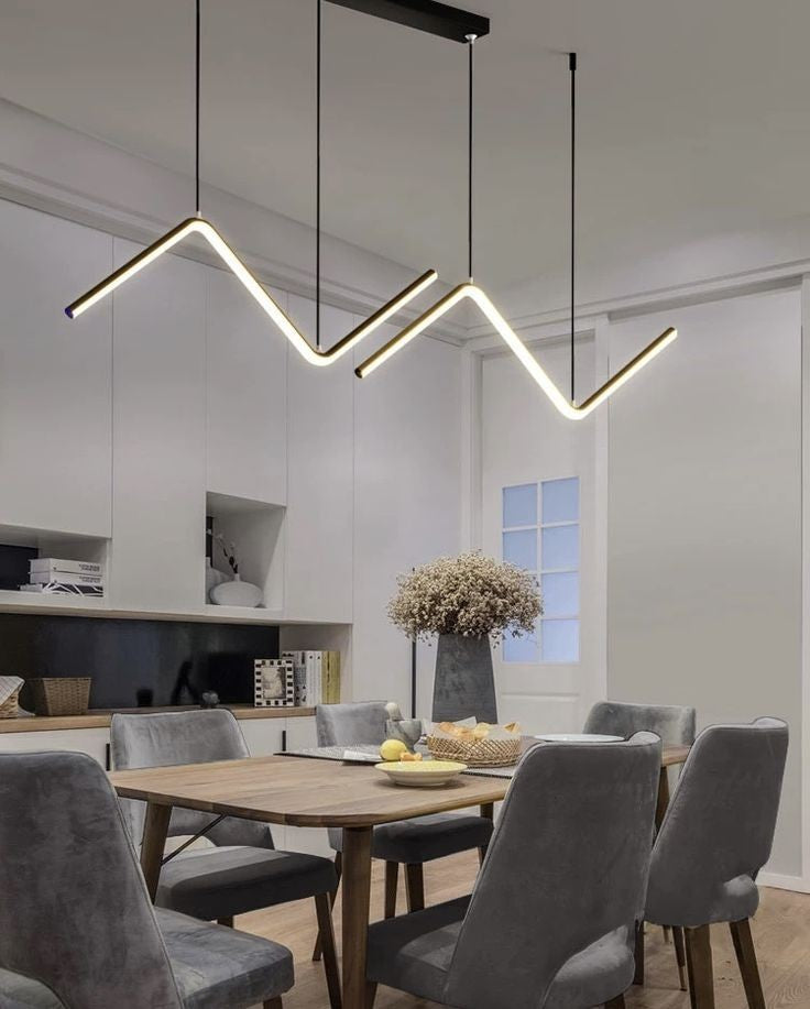 Black Linear LED Pendant