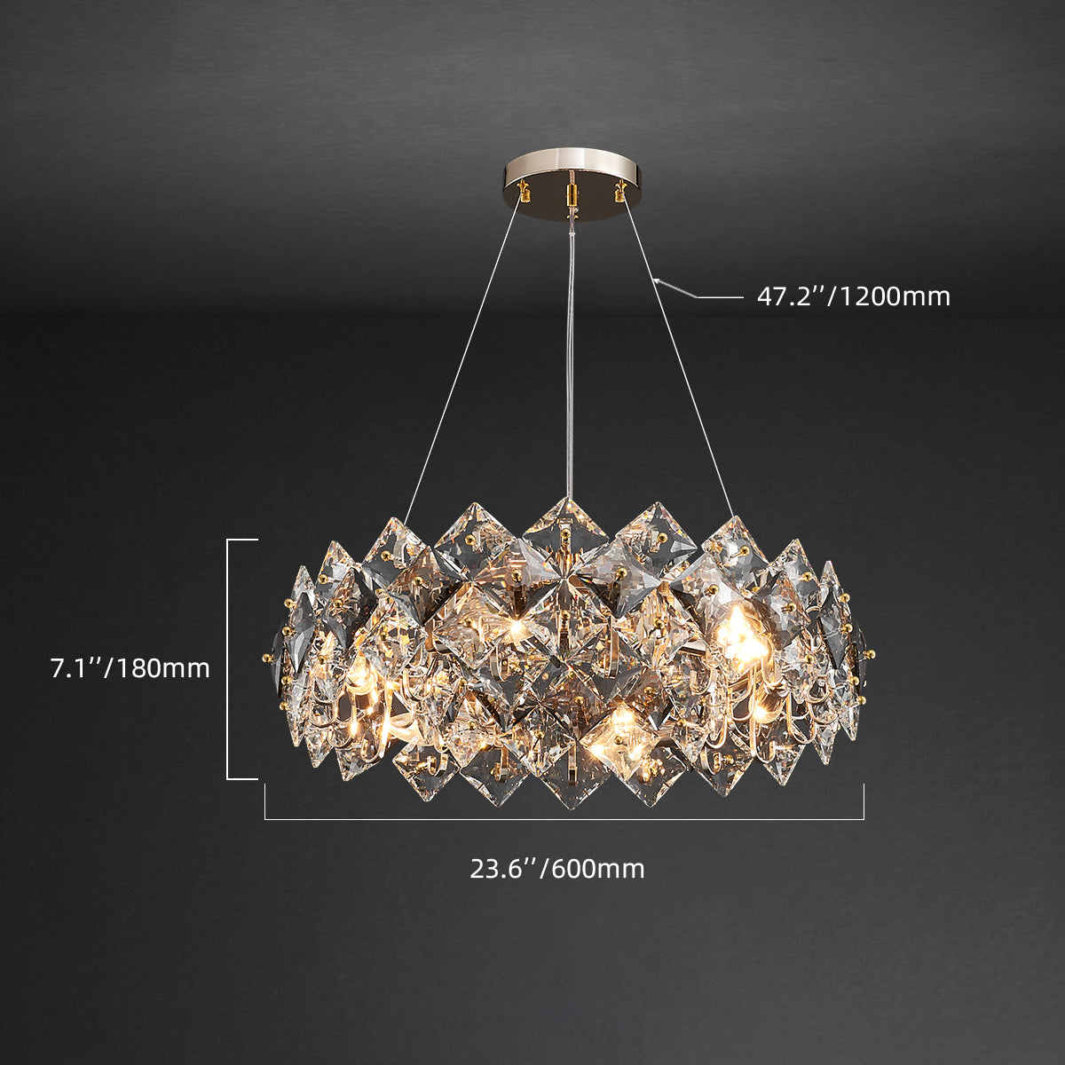 Cenna 6 Globed Chandiler