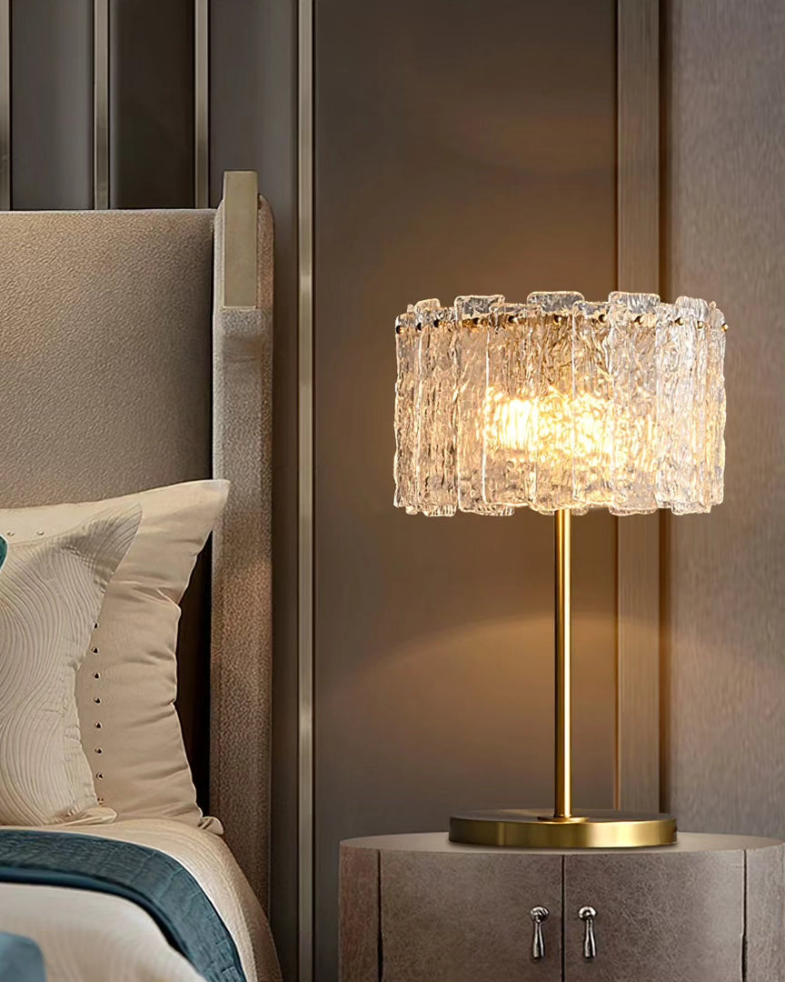 Mia Glass Collection Side Table Lamp