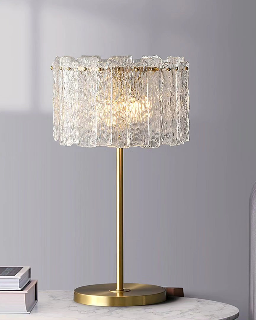 Mia Glass Collection Side Table Lamp