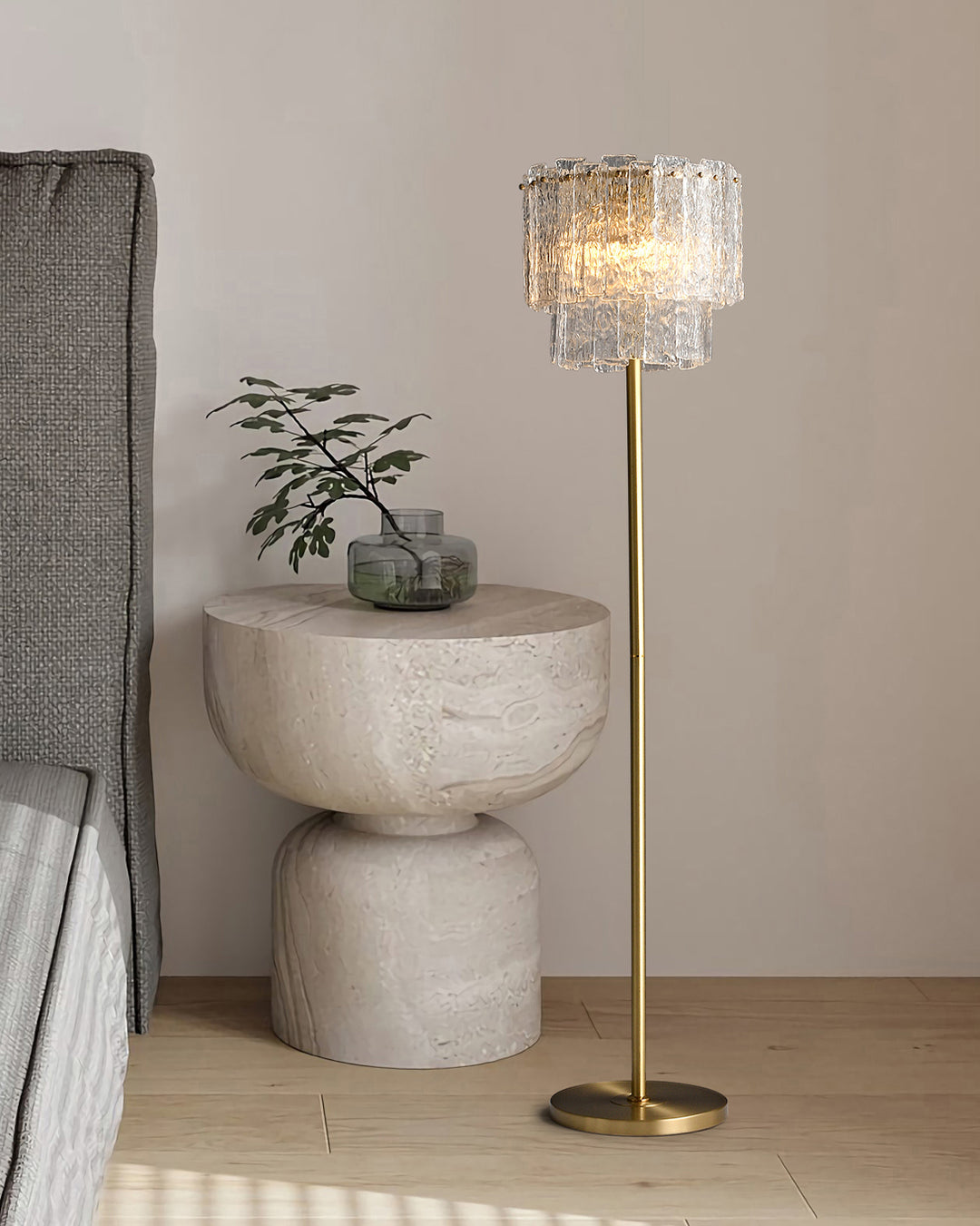 Mia Glass Floor Lamp