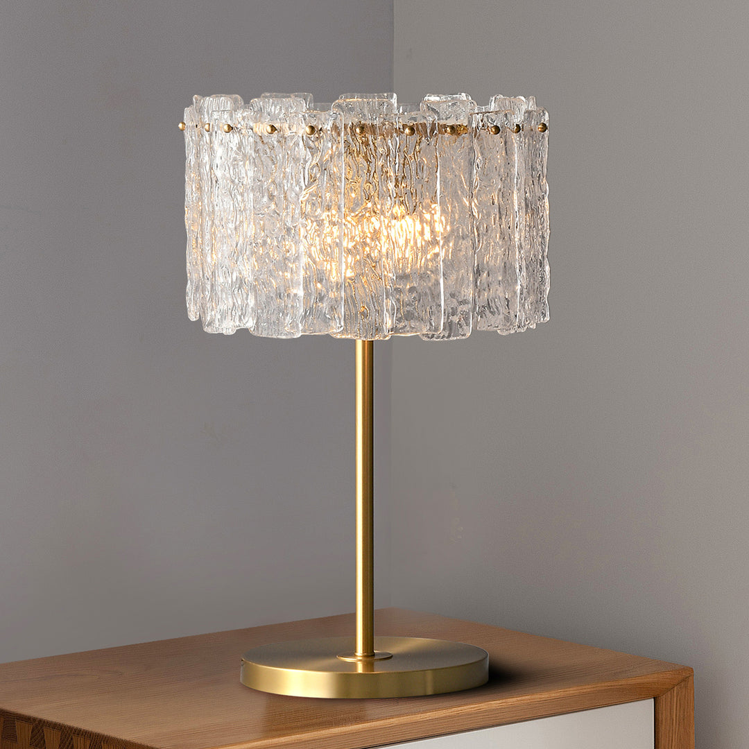 Mia Glass Collection Side Table Lamp