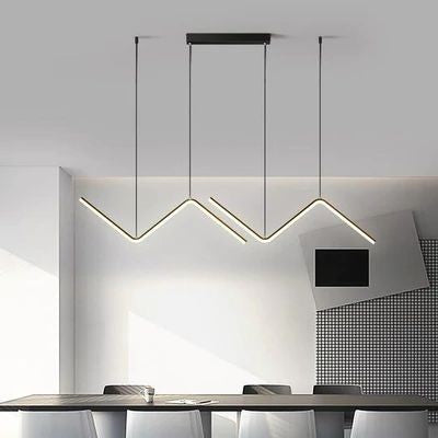 Black Linear LED Pendant