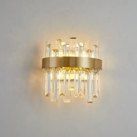 Sophia Golden Crystal Wall Sconce