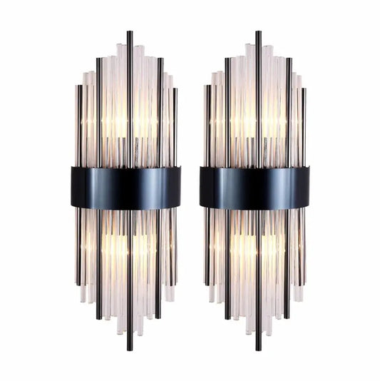 Penelope Satin Black Wall Sconce