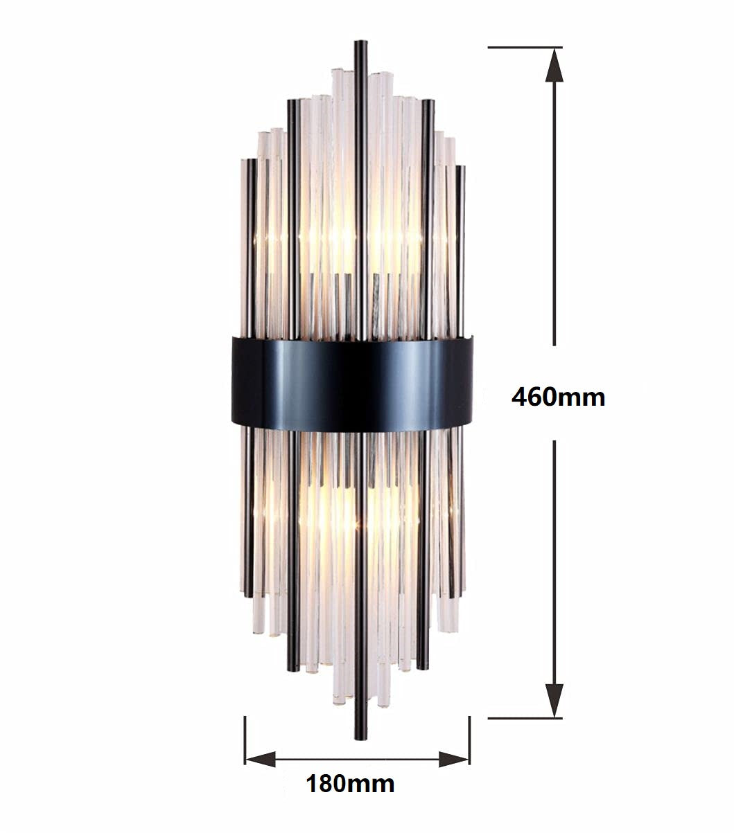 Penelope Satin Black Wall Sconce