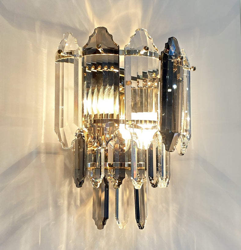 Valentina Smoked Crystal Wall Lamp