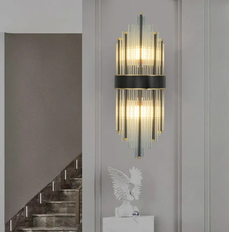 Penelope Satin Black Wall Sconce